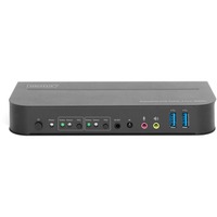 Digitus KVM-Switch 2-Port 4K60Hz schwarz