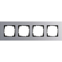 Gira Abdeckrahmen vierfach Aluminium eloxiert, Abdeckung aluminium, Retail