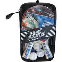 VEDES Tischtennis-Set mit 2 Schlägern, 3 Bällen und Netz, Sets 
