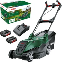 Bosch Heimwerken & Garten Akku-Rasenmäher AdvancedRotak 36V-40-650, 36Volt grün/schwarz, 2x Li-Ionen Akku 2,0Ah, POWER FOR ALL