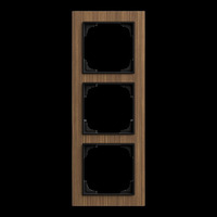 Busch-Jaeger Abdeckrahmen dreifach, Abdeckung holz, Retail