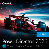 CyberLink PowerDirector 2026 Ultra, Infotainment, Grafik, Multimedia, Recording-Software Deutsch, Chinesisch, Englisch, Italienisch, Niederländisch, Spanisch, Mehrsprachig, 1 Lizenz