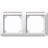 Merten Rahmen zweifach mit Beschriftungsträger weiß, Retail