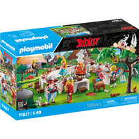 PLAYMOBIL 71827 Asterix: Das Dorfbankett, Konstruktionsspielzeug 