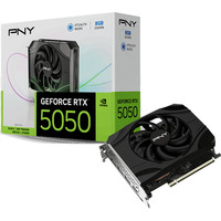 PNY GeForce RTX 5050 Single Fan, Grafikkarte DLSS 4, 3x DisplayPort, 1x HDMI 2.1