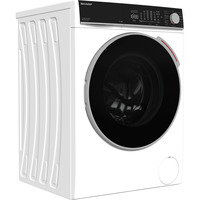 SHARP ES-WNFL814CWDA-DE , Waschmaschine weiß/schwarz, WIFI, Advanced Inverter Motor