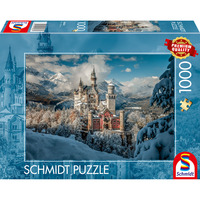 Schmidt Spiele Winterliches Schloss Neuschwanstein, Puzzle 1000 Teile