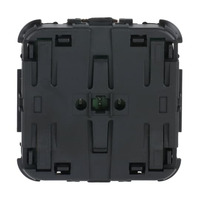 Busch-Jaeger Bedienelement zwei-fach mit Orientierungslicht, Schalter schwarz, Retail