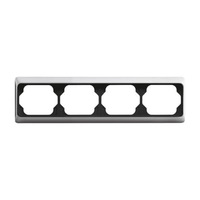 Busch-Jaeger Rahmen vierfach waagerecht alpha titan, Retail