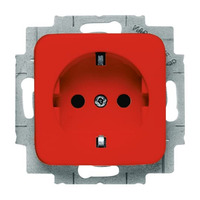Busch-Jaeger Schutzkontakt Steckdosen Einsatz 20 EUCKS-217-101 rot, Retail