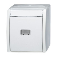 Busch-Jaeger Taster Schließer einpolig 2621 WN-54-201 weiß, Retail