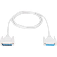 Digitus Serielles Datatransfer Verlängerungskabel, D-Sub25 (Stecker) > D-Sub25 (Buchse) beige, 2 Meter