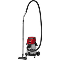 EINHELL TE-VC 36/25 Li S-Solo (2x 18Volt), Nass-/Trockensauger rot/edelstahl, ohne Akku und Ladegerät