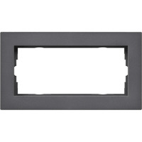 Gira Abdeckrahmen 2-fach ohne Montagerahmen anthrazit, Retail