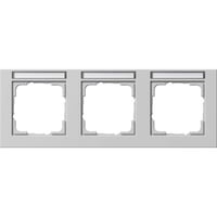 Gira Abdeckrahmen 3-fach, Abdeckung grau, Retail