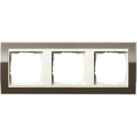 Gira Abdeckrahmen 3fach, Abdeckung braun, Retail