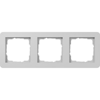 Gira Abdeckrahmen dreifach bruchsicher, Abdeckung grau, Retail