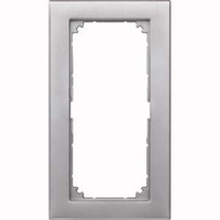 Merten Rahmen zwei fach ohne Mittelsteg aluminium, Retail