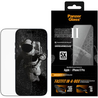 PanzerGlass Ceramic Displayschutz Ultra-Wide Fit, Schutzfolie transparent, iPhone 18 Pro / 17 Pro, FASTFIT IN-A-BOX