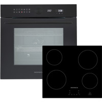 Respekta ASET9004400, Backofen-Set schwarz
