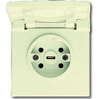 Busch-Jaeger Perilex-Steckdose Unterputz mit Thermoplast-Klappdeckel Typ 2064 UG-101 weiß, Retail