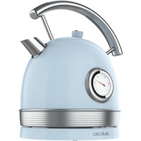Cecotec Thermosense 420 Vintage Light Blue, Wasserkocher hellblau/edelstahl, 2.200 Watt, 1,8 Liter