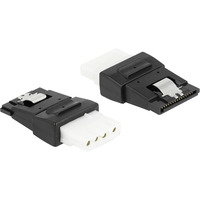 DeLOCK Adapter ATX 4 Pin Buchse zu SATA 15 Pin Buchse schwarz