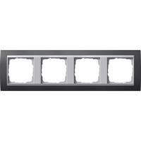 Gira Abdeckrahmen 4-fach mit Zwischenrahmen anthrazit, Retail