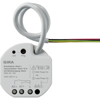 Gira Schalt- und Jalousieaktor zwei fach sechzehn Ampere Unterputz KNX Secure Retail