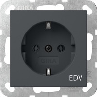 Gira Steckdose Aufdruck EDV anthrazit, Retail