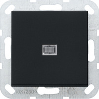 Gira Wippschalter British Standard Ausschalter zwei-polig mit Wippe matt lackiert schwarz, Retail