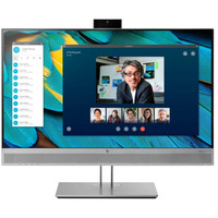 HP EliteDisplay E243m Generalüberholt, LED-Monitor 60.5 cm (23.8 Zoll), silber/schwarz, FullHD, IPS, HDMI, VGA, DisplayPort, Webcam