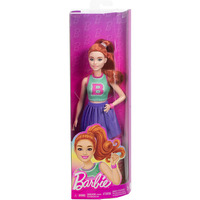 Mattel Barbie Fashionista Puppe im Jersey-Oberteil und Faltenrock 
