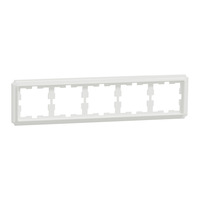 Merten D-Antik Rahmen 5-fach Rahmen, Abdeckung weiß (glänzend), Retail