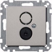 Merten Steckdosen Einsatz Lautsprecher aluminium, Retail