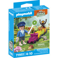 PLAYMOBIL 71951 Animals & Friends: Kleine Lokausfahrt, Konstruktionsspielzeug 