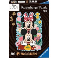 Ravensburger Wooden Puzzle Disney Mickey & Minnie 300 Teile