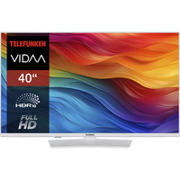 Telefunken XF40VP750M-W, LED-Fernseher 102 cm (40 Zoll), weiß, FullHD, Triple Tuner, SmartTV, VIDAA-Betriebssystem