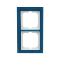 0 Abdeckrahmen 2-fach, Abdeckung blau, Retail