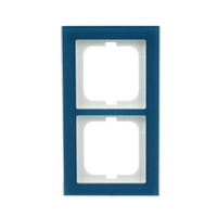 Busch-Jaeger Abdeckrahmen 2-fach, Abdeckung blau, Retail