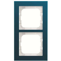 Busch-Jaeger Abdeckrahmen 2-fach, Abdeckung blau, Retail