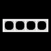 Busch-Jaeger Abdeckrahmen vierfach, Abdeckung weiß, Retail