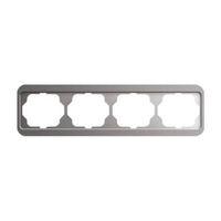 Busch-Jaeger Abdeckrahmen vierfach Rahmen waagerecht platin, Retail