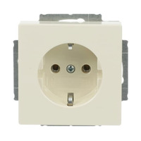 Busch-Jaeger Steckdosen-Einsatz Schutzkontaktsteckdose 2-polig plus Erde 16 Ampere 250 Volt weiß (glänzend), Retail