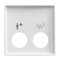 Busch-Jaeger Zentralscheibe alpinws, Abdeckung weiß, Retail