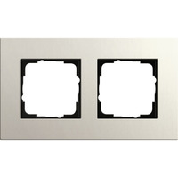 Gira Abdeckrahmen zweifach, Abdeckung grau, Retail