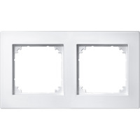 Merten Rahmen zweifach bündiger Einbau weiß, Retail