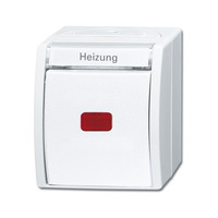 Busch-Jaeger Heizung-Notschalter 2601/6 SKWNH-54 weiß, Retail