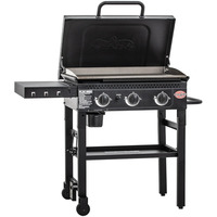 Char-Griller Flat Iron Griddle 3-Brenner, Gasgrill schwarz, Plancha mit 10,5 kW