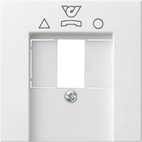 Gira Anschlussdose System 55 weiß, Retail